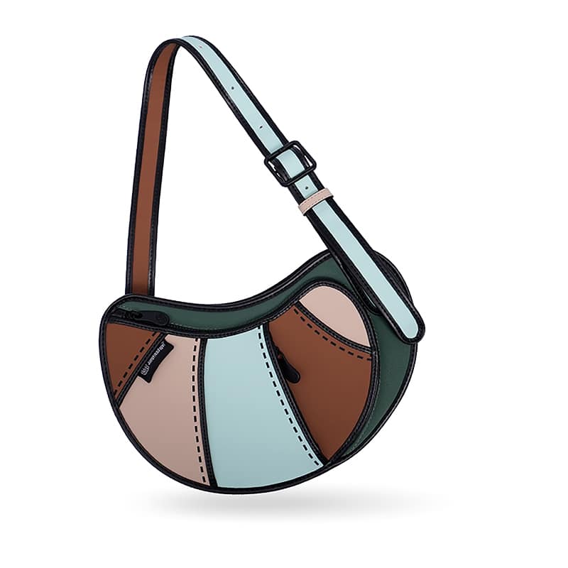 Croissant Bag – 2D Cartoon Design, Adjustable Strap - Image 3