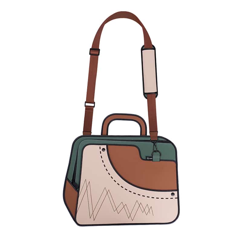 Crush 2D Cartoon Bag – Heartbeat Embroidery,Versatile