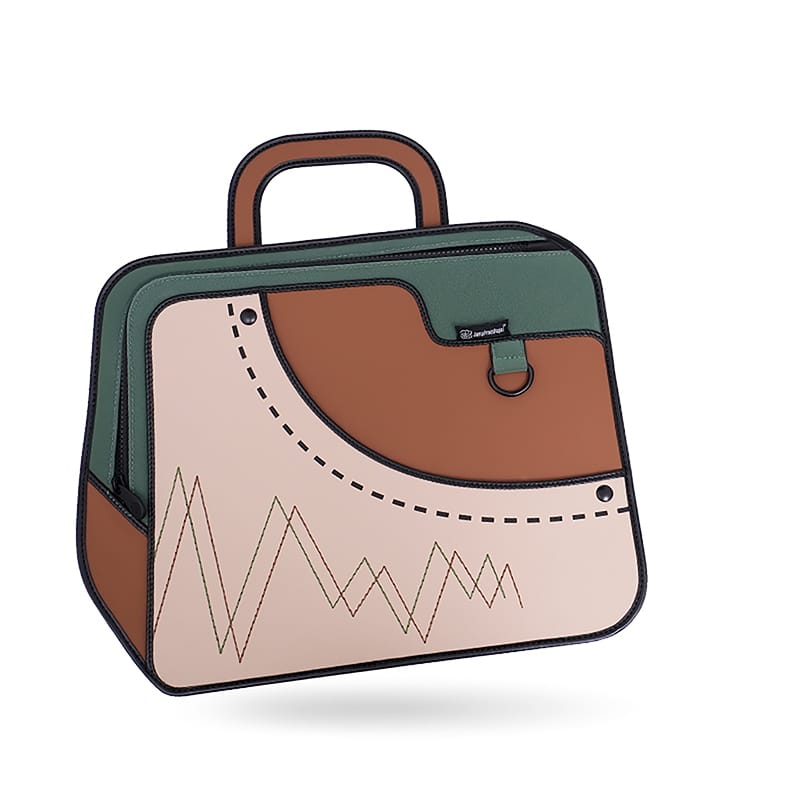 Crush 2D Cartoon Bag – Heartbeat Embroidery,Versatile - Image 5