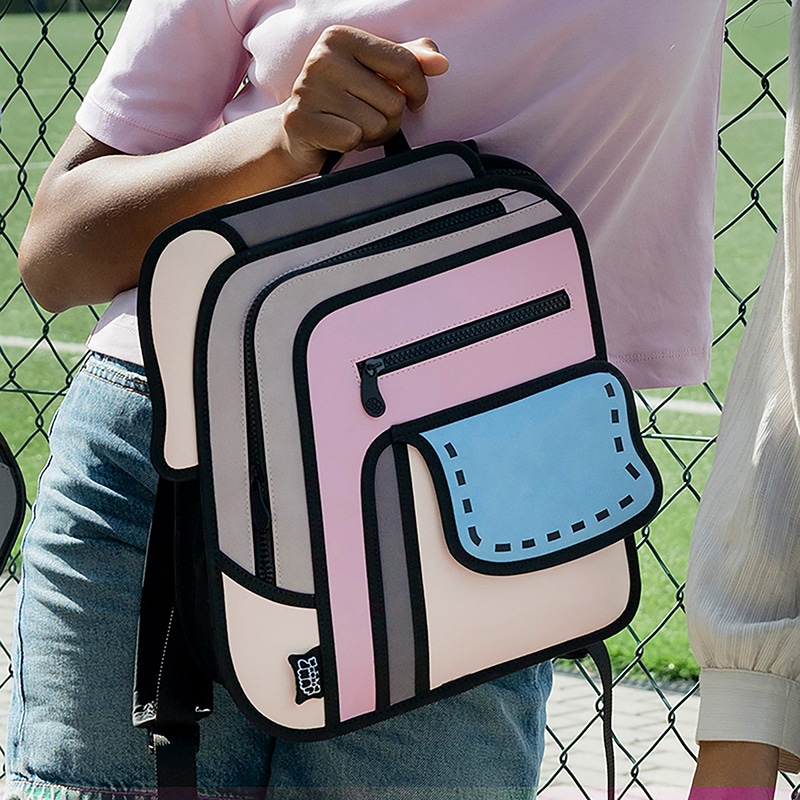 Flip Toast Cartoon Backpack - Pink Dream - Image 3