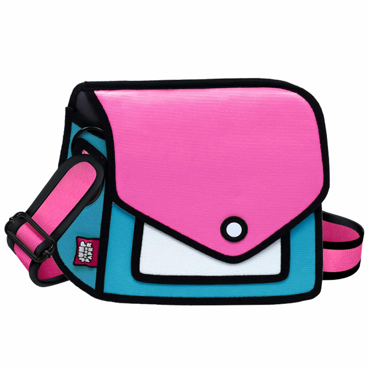 Giggle 2D Cartoon Shoulder Bag – Adjustable Strap