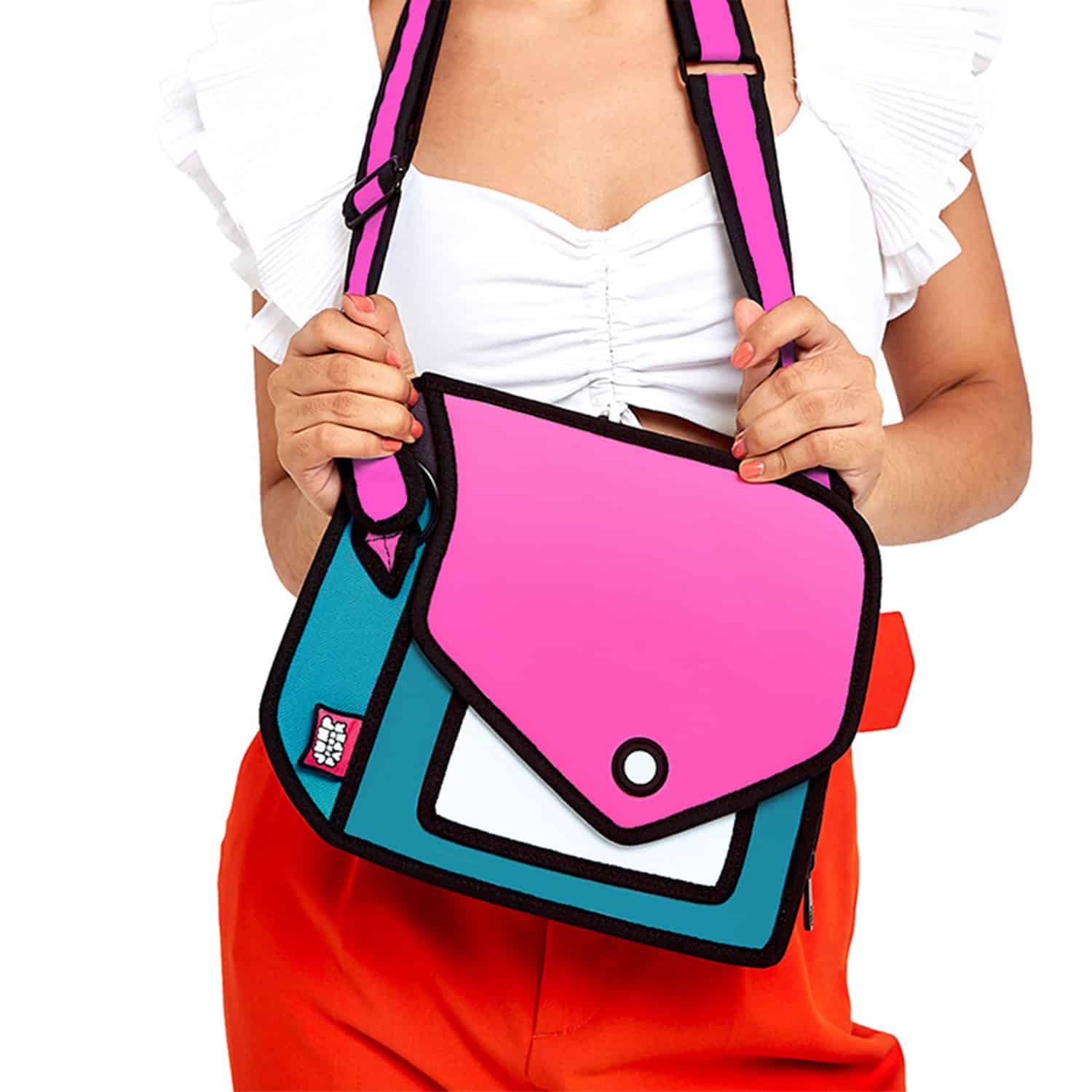 Giggle 2D Cartoon Shoulder Bag – Adjustable Strap - Image 3