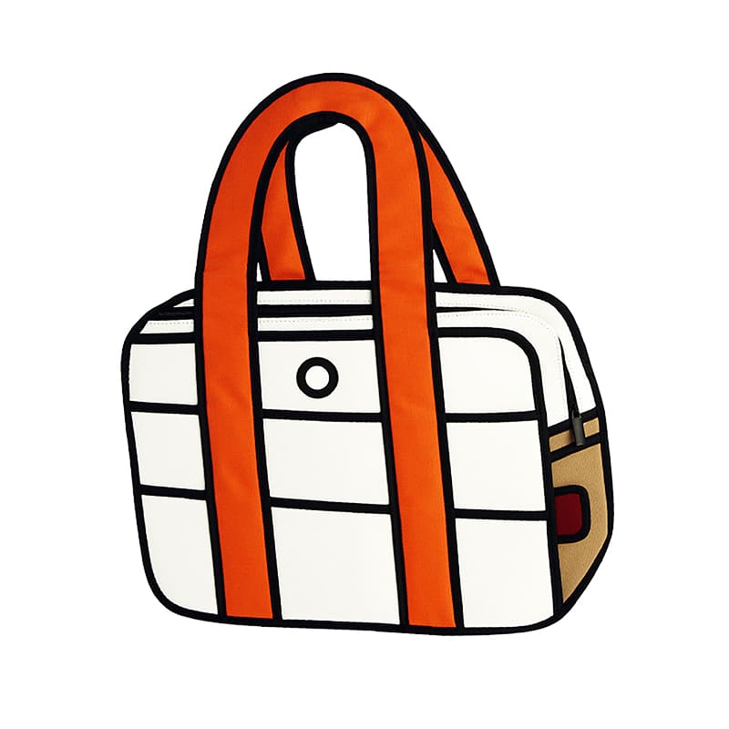 Hola! Vibrant 2D Cartoon Handbag