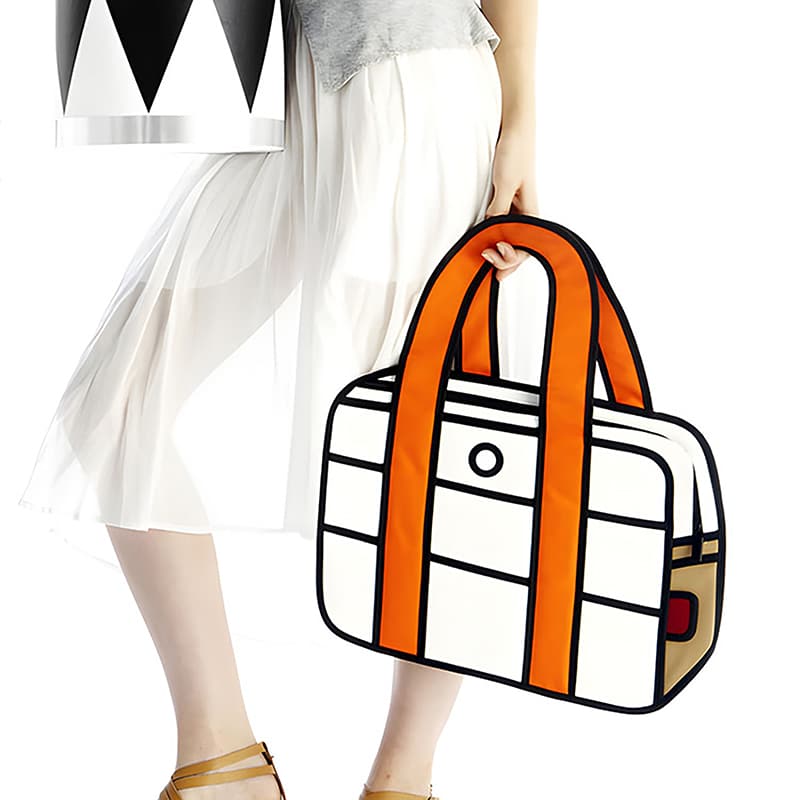 Hola! Vibrant 2D Cartoon Handbag - Image 2