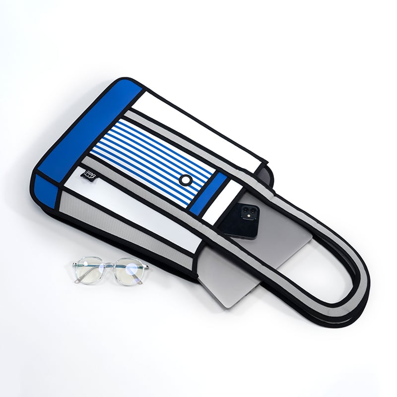 Jumpfrompaper 2D Cartoon Stripe Tote - Image 5
