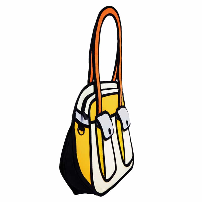 2D Cartoon Shoulder Bag - Bonjour - Image 4