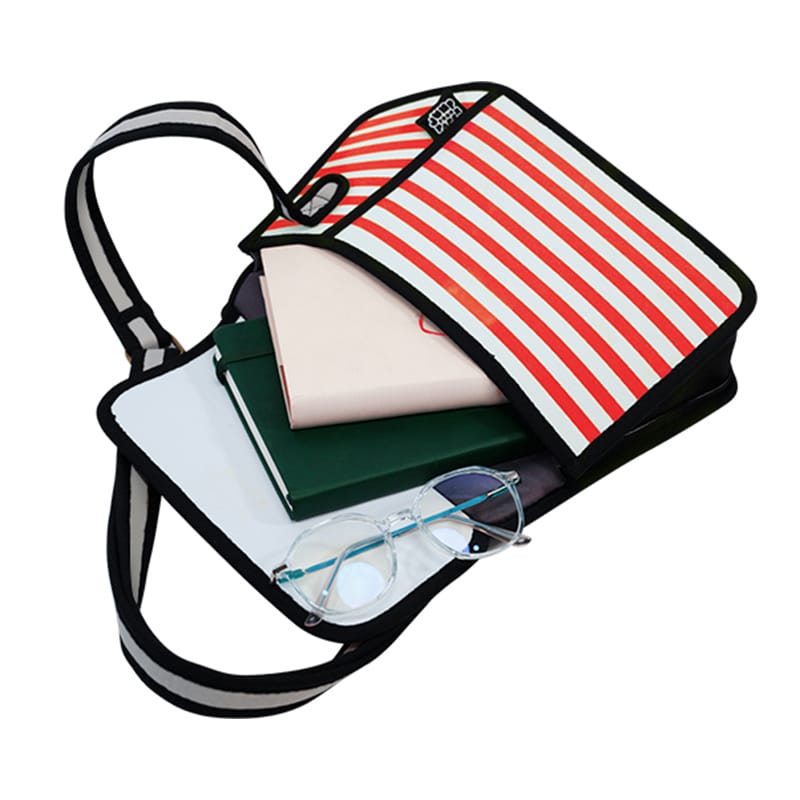 Stripe 2D Shoulder Bag – Trendy And Adjustable - Image 7
